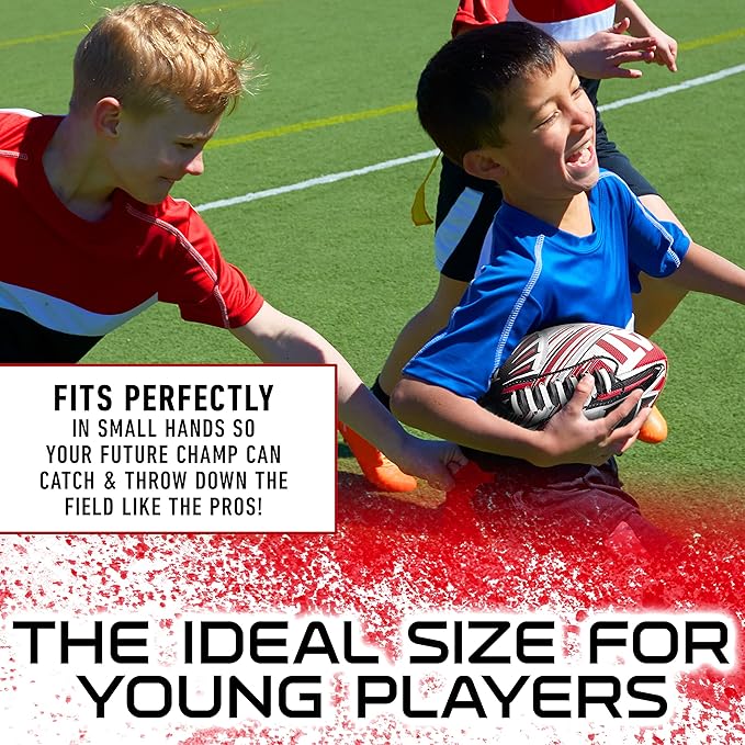 Franklin Sports NFL Team Mini Footballs - Youth 8.5" Official NFL Licensed Football + Air Pump Set