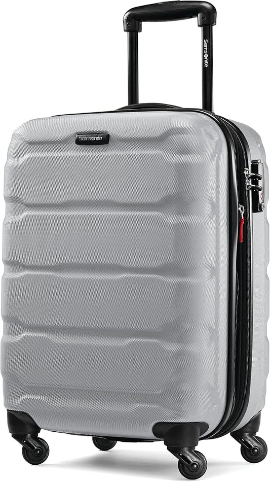Samsonite Omni PC ハードサイド 拡張可能荷物 スピナーホイール付き, シルバー, 機内持ち込み 20インチ