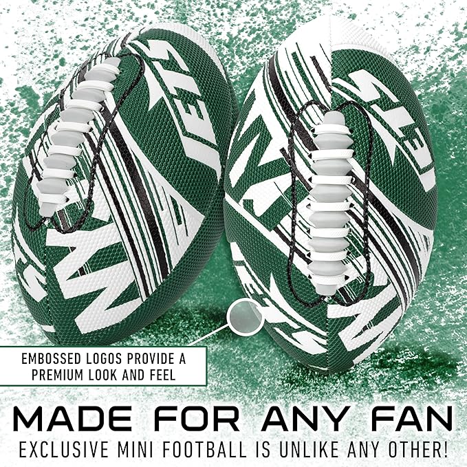 Franklin Sports NFL Team Mini Footballs - Youth 8.5" Official NFL Licensed Football + Air Pump Set