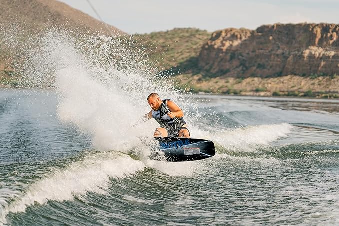 Full Throttle Aqua Extreme Wakeboard Kit (Black/Blue, 55.1 x 21.6-Inch/ 140cm x 42cm)