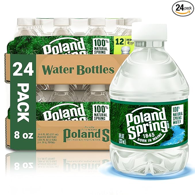 Poland Spring Water Bottles 24 Pack - 小さなミニボトル - Poland Spring 8オンス ボトルウォーター