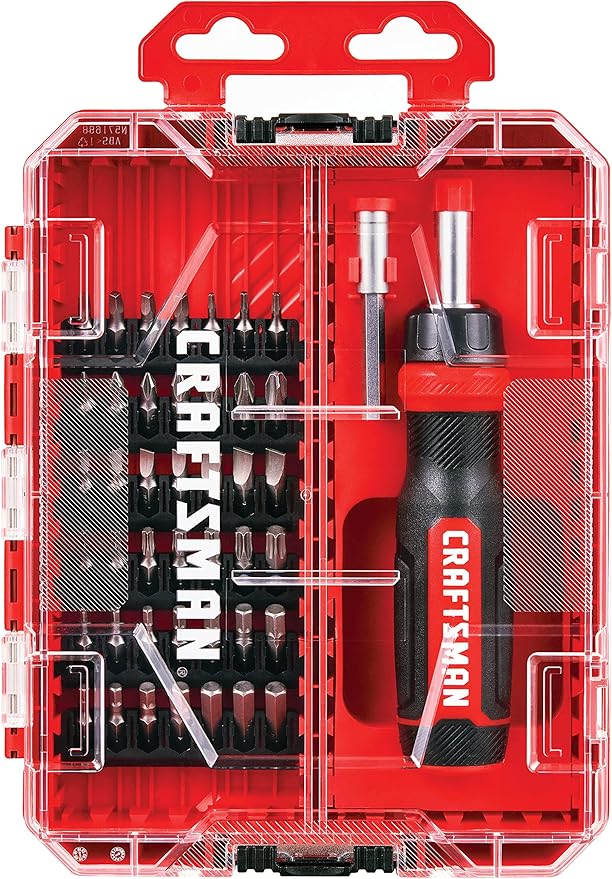 CRAFTSMAN RATCHETING SCREWDRIVER, 44PC (CMHT68017), Red (Pack of 4)