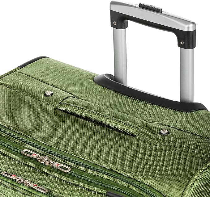 SwissGear Sion Softside Expandable Luggage with Spinner Wheels, Evergreen, 2-Piece Set (21/29)