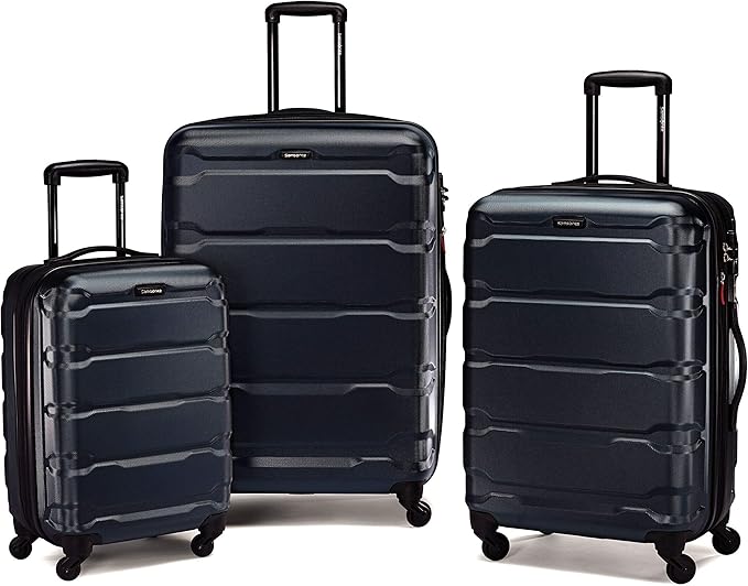 Samsonite Omni PC ハードサイド 拡張可能荷物 スピナーホイール付き、ネイビー、3点セット（20/24/28）