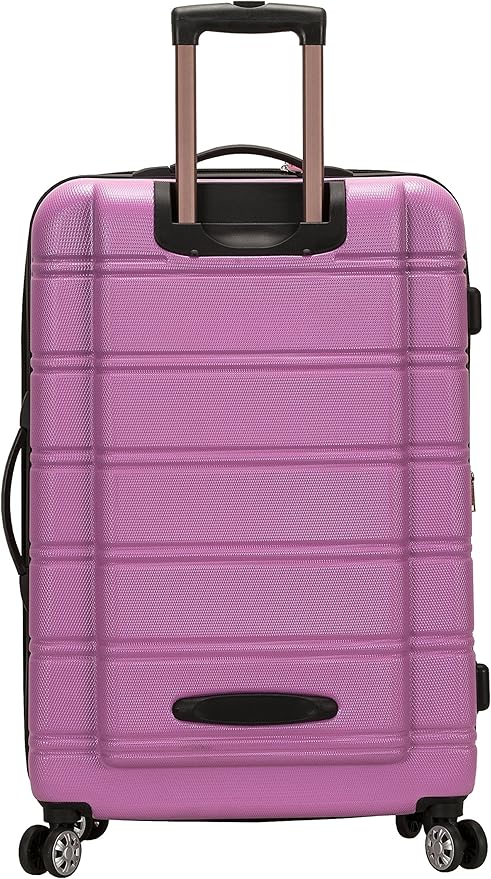 Rockland Melbourne ハードサイド 拡張可能 スピナーホイール荷物 ピンク 28インチ (預け入れ手荷物)