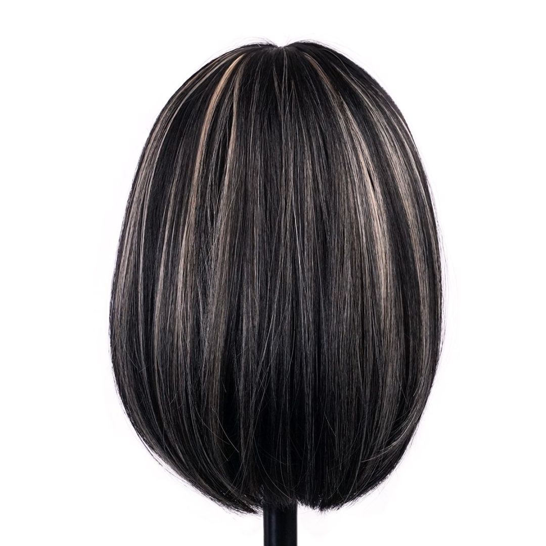 Bald Female Short Hair Hair Loss Confidence - Black Wig