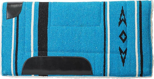 Weaver EquineWeaver Leather Fleece Lined Acrylic Saddle Pad, 32" x 32", Blue