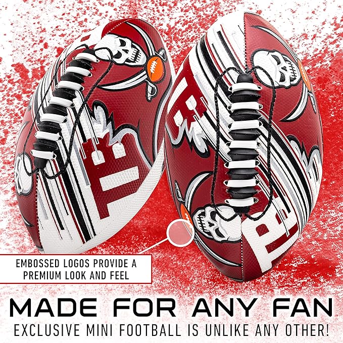 Franklin Sports NFL Team Mini Footballs - Youth 8.5" Official NFL Licensed Football + Air Pump Set