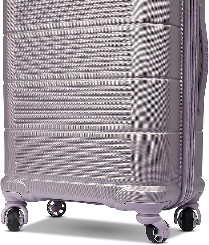 American Tourister Stratum 2.0 拡張可能ハードサイド荷物 スピナーホイール付き、28インチスピナー、パープルヘイズ
