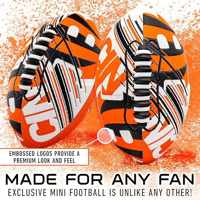 Franklin Sports NFL Team Mini Footballs - Youth 8.5" Official NFL Licensed Football + Air Pump Set