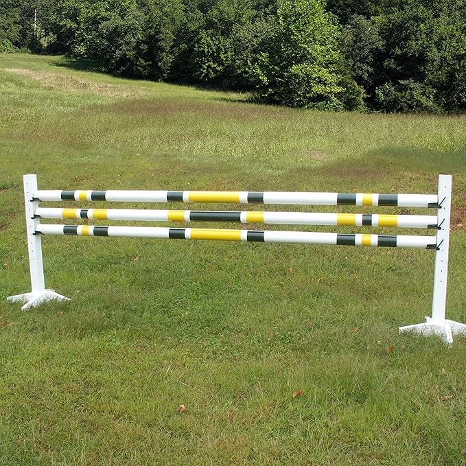 3 Stripe-2 Color Round Rails, Poles #802 Wood Horse Jumps