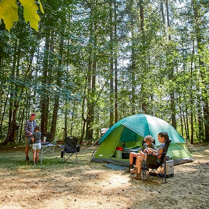 Coleman Sundome キャンプテント レインフライ付き、2/3/4/6人用、10分で設営、キャンプ、フェスティバル、裏庭、お泊り会などに最適な耐候性シェルター