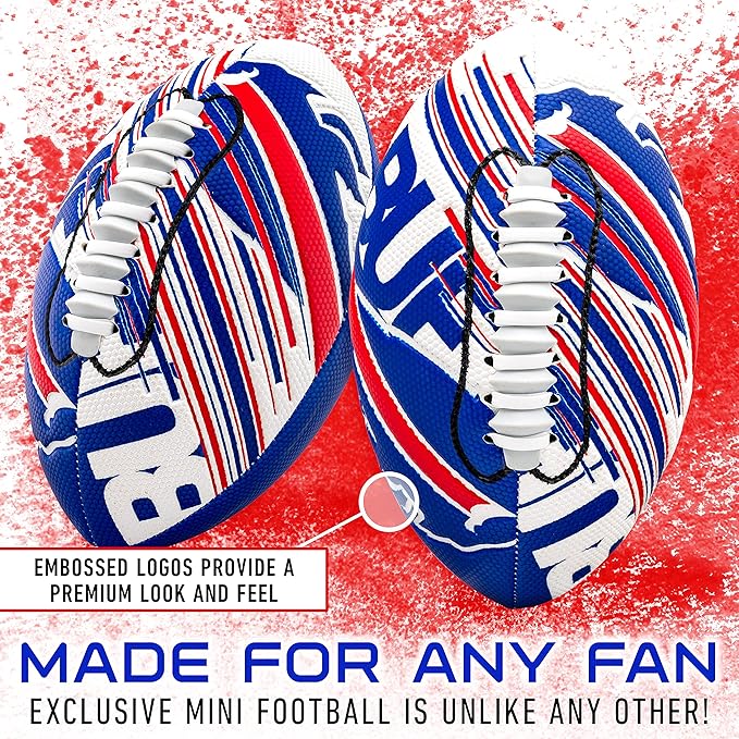 Franklin Sports NFL Team Mini Footballs - Youth 8.5" Official NFL Licensed Football + Air Pump Set