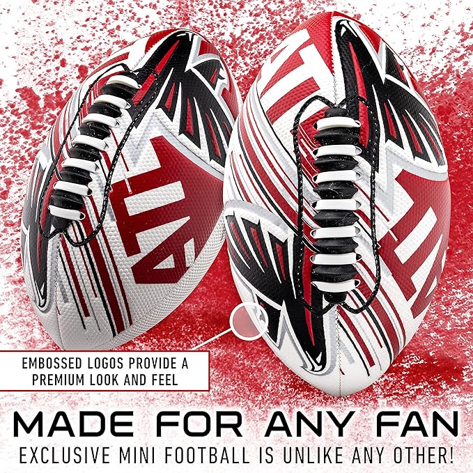 Franklin Sports NFL Team Mini Footballs - Youth 8.5" Official NFL Licensed Football + Air Pump Set