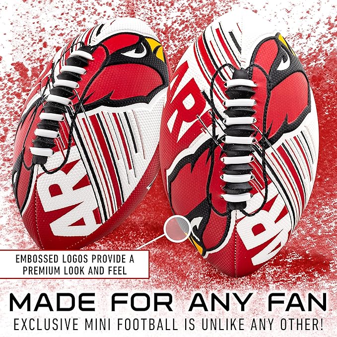 Franklin Sports NFL Team Mini Footballs - Youth 8.5" Official NFL Licensed Football + Air Pump Set
