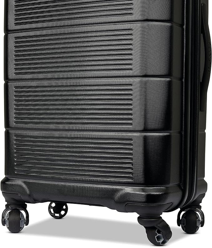American Tourister Stratum 2.0 Expandable Hardside Luggage with Spinner Wheels, 28" SPINNER, Jet Black