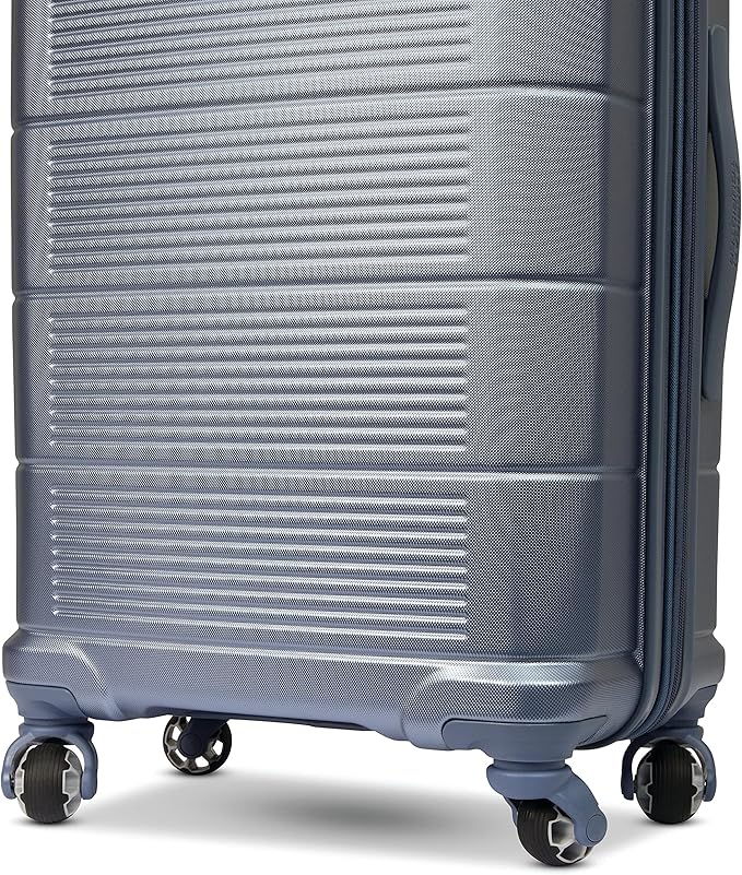 American Tourister Stratum 2.0 Expandable Hardside Luggage with Spinner Wheels, 24" SPINNER, Slate Blue