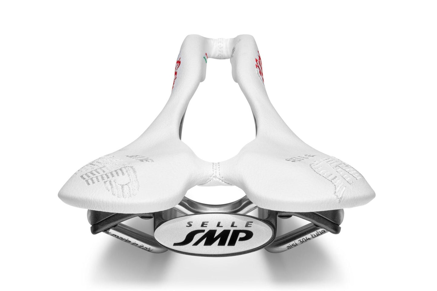 Selle SMP F20C s.i. Bicycle Saddle with Steel Rails (White)