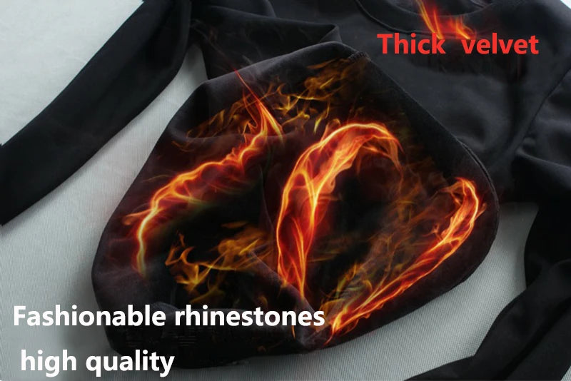 Basketball Men's Hoodie Trend Autumn Winter New Sports Fitness Leisure Loose Skull Pullover Jacket Fleece