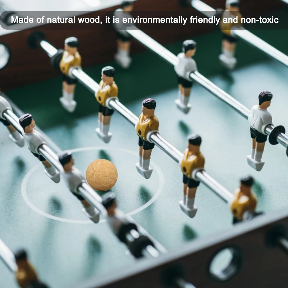 1Pcs/6pcs/12pcs 36mm Cork Solid Wood Foosball Table Soccer Ball Football Baby Foot Fussball Desktop Table Soccer