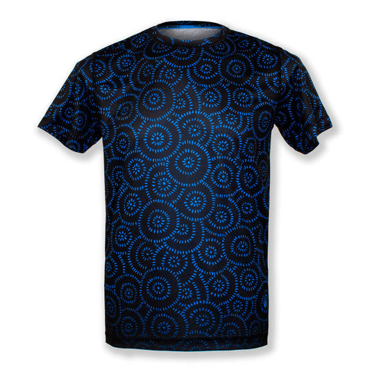 INKnBURN Men's Concentric Circles Tech Shirt (S, M)