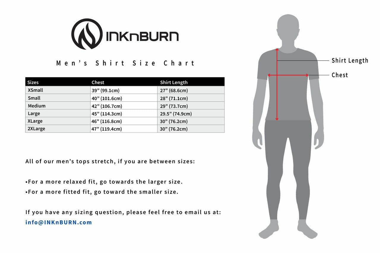 INKnBURN Men's Shibori Star Tech Shirt (S, M)