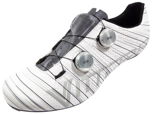 Vittoria Revolve Road Cycling Shoes - Silk White/Grey (FCT Carbon Sole) 46