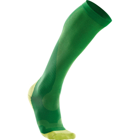 2XU Men's Compression Performance Run Sock - MA2442e (Fern Green) Medium