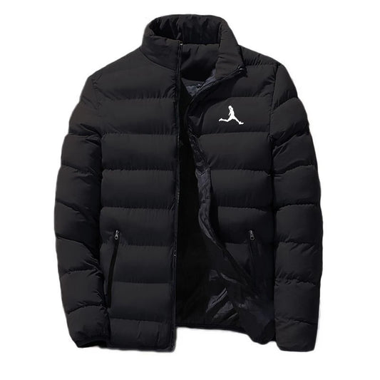 2026 Autumn Winter Basketball sportswear Print Men's New High Quality Four-Color Cotton Warm Leisure Jacket Coat Tops
