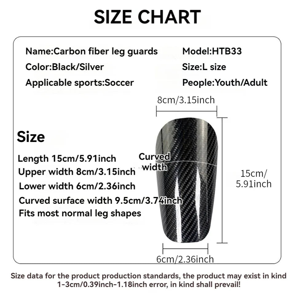 Loogdeel Carbon Fiber Soccer Shin Guards With Case Adult Kids Leg Shin Protect Board Shock Resistance Ultra Light Portable Carry