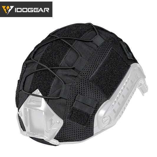 IDOGEAR Tactical Helmet Cover for S/M size  FAST Helmet Headwear Helmet Accessories Ranger Green Black 3802
