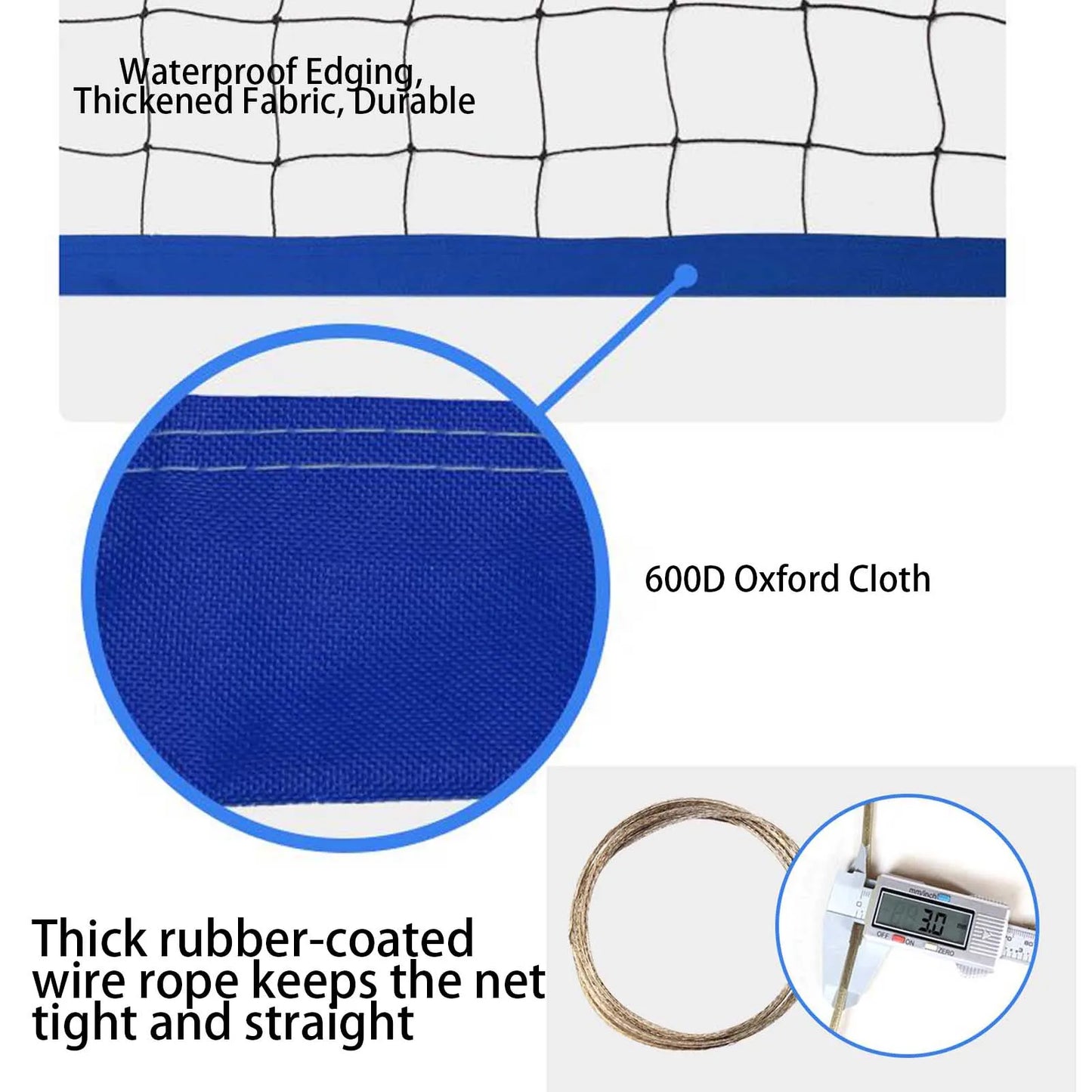 Beach Volleyball Net Outdoor Portable Outdoor Volleyball Net Replacement Volleyball Practice Net For Pool Backyard Beach Lawn