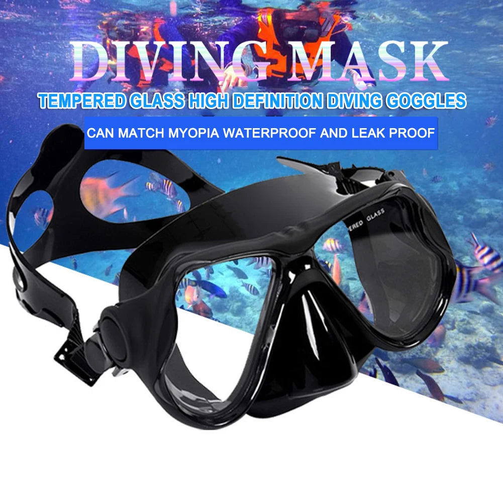 Professional Snorkeling Mask Panoramic Wide View Snorkels Diving Goggles Wear Resistant Swimming Glasses for Men Women