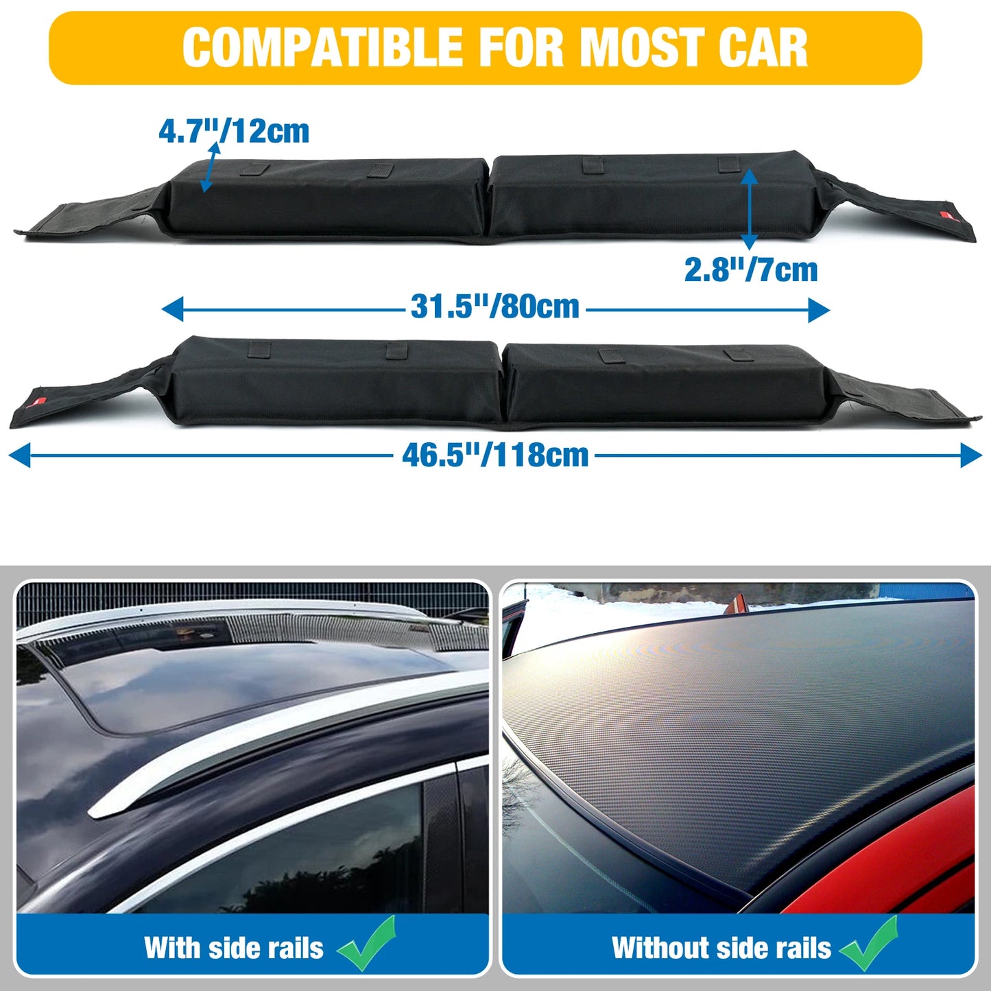 Kayak Roof Rack For Car Rack Universal Soft Roof Rack Pads For Kayak Surfboard