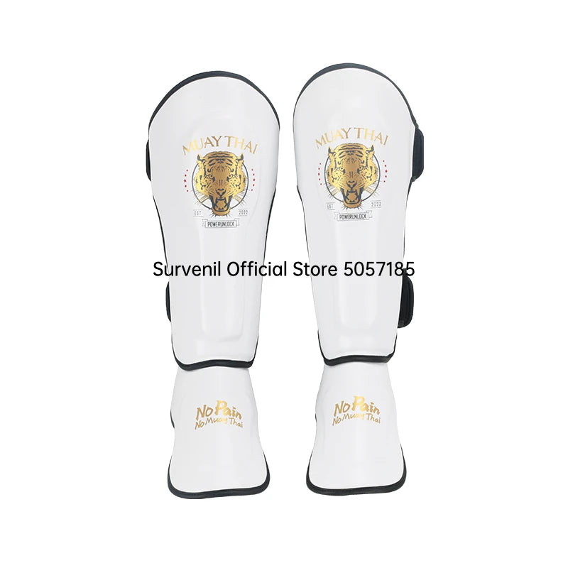 Boxing Leg Guard Muay Thai Ankle Protector MMA Kickboxing Shin Guards Thickened Sparring Fighting Gear Ankle Protective Leggings