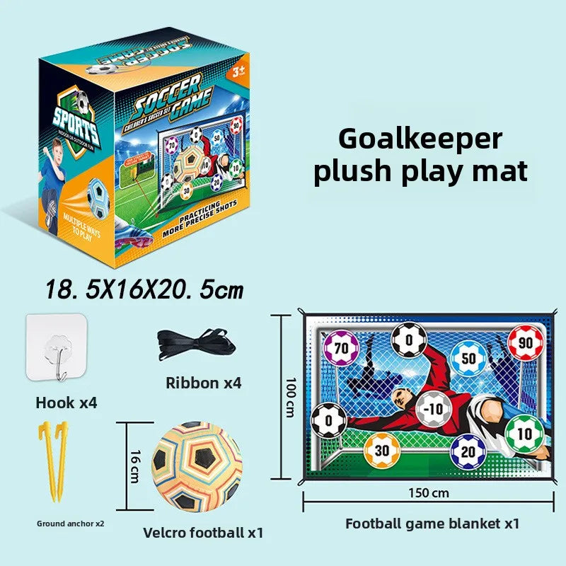 Soccer Game Mat Set Outdoor Indoor Soccer Toys Multiplayer Competitive Soccer Games Children Football Goal Training Boy Gifts