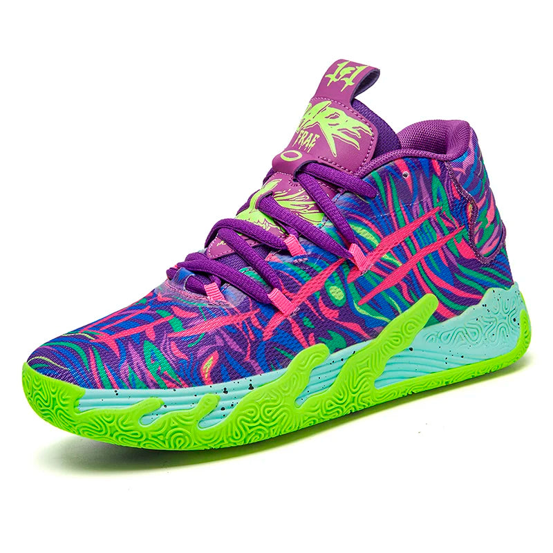 Men's High Top Basketball Shoes Running Sports Outdoor Cement Ground Practical Athletic Footwear