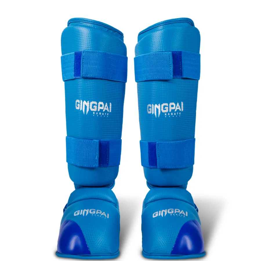 WKF Approved Knee Warmer Shin Guards Karate Shin Pads Legs Protection for Adults Kids Men Women Taekwondo Protects