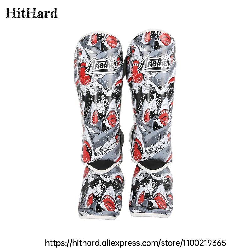Muay Thai Shin Guards MMA Kickboxing Leg Pads Instep Protection Sparring Gear for Men Women Karate Boxing Training Competition