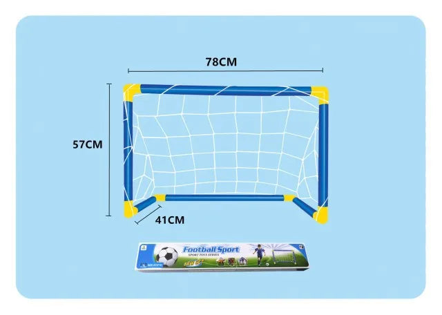 Large 2 In 1 Portable Plastic Soccer Goal Indoor Outdoor Kids Sports Toy Foldable Football Gate Training Equipment