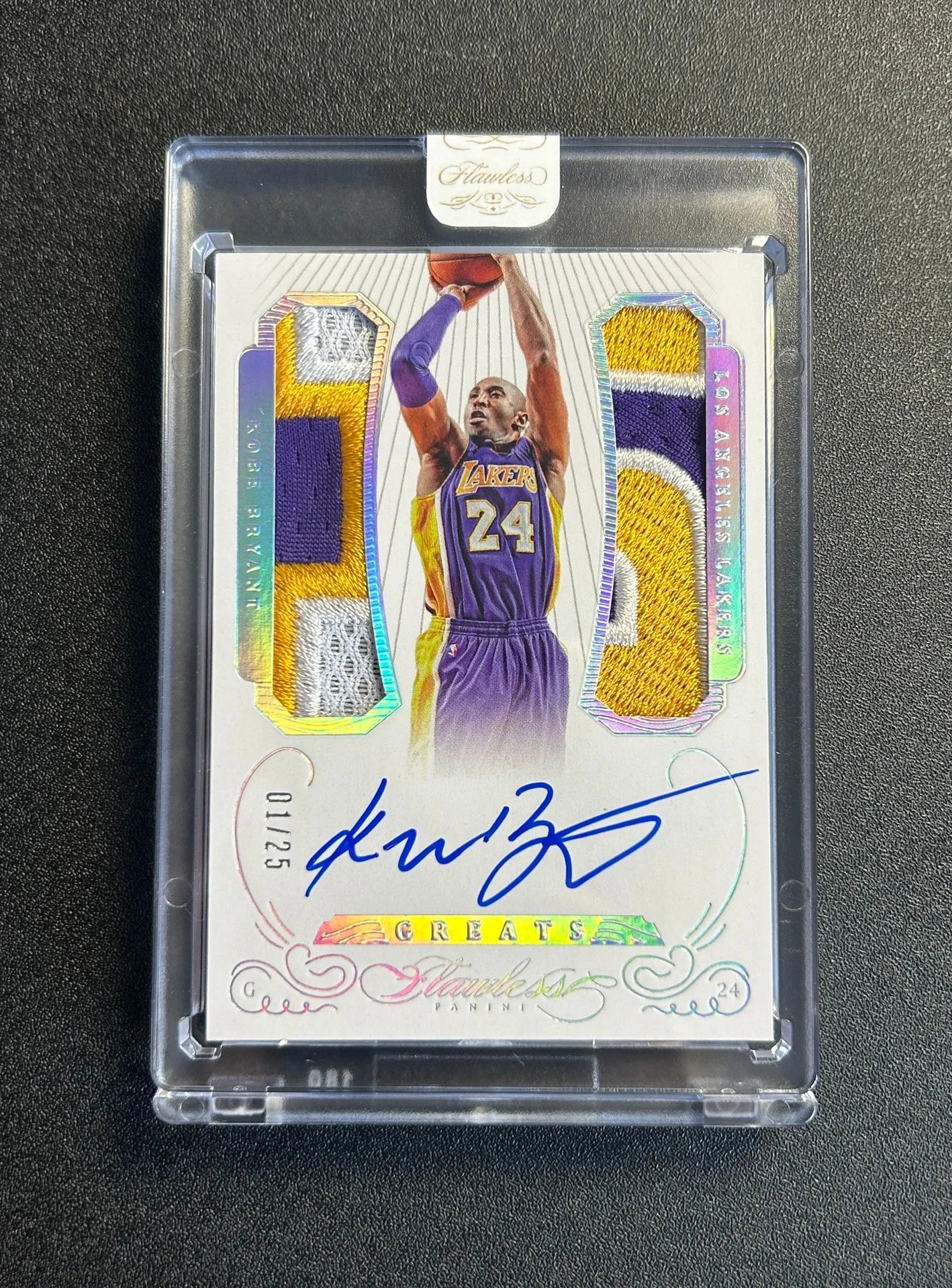 PANINI basketball Signature patch collection card bricks DIY homemade Kobe Bryant James Curry McCain Derrick Rose Banchero gifts