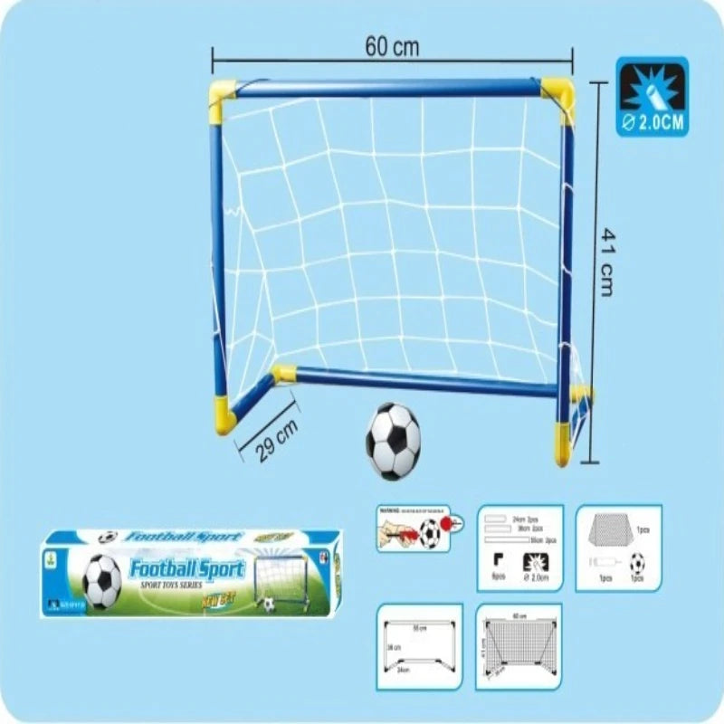 Large 2 In 1 Portable Plastic Soccer Goal Indoor Outdoor Kids Sports Toy Foldable Football Gate Training Equipment