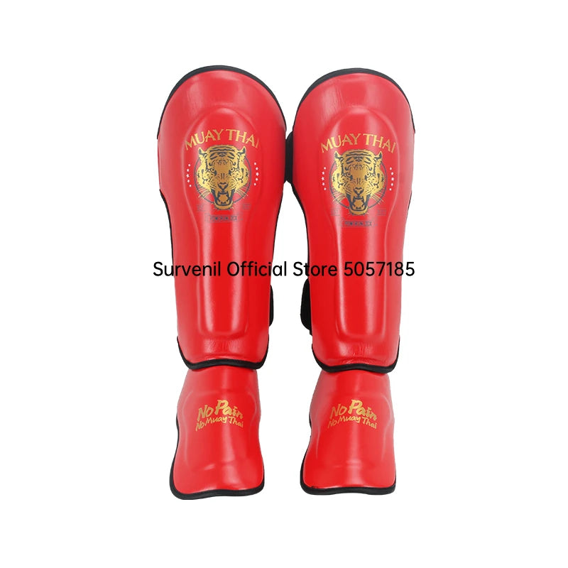 Boxing Leg Guard Muay Thai Ankle Protector MMA Kickboxing Shin Guards Thickened Sparring Fighting Gear Ankle Protective Leggings