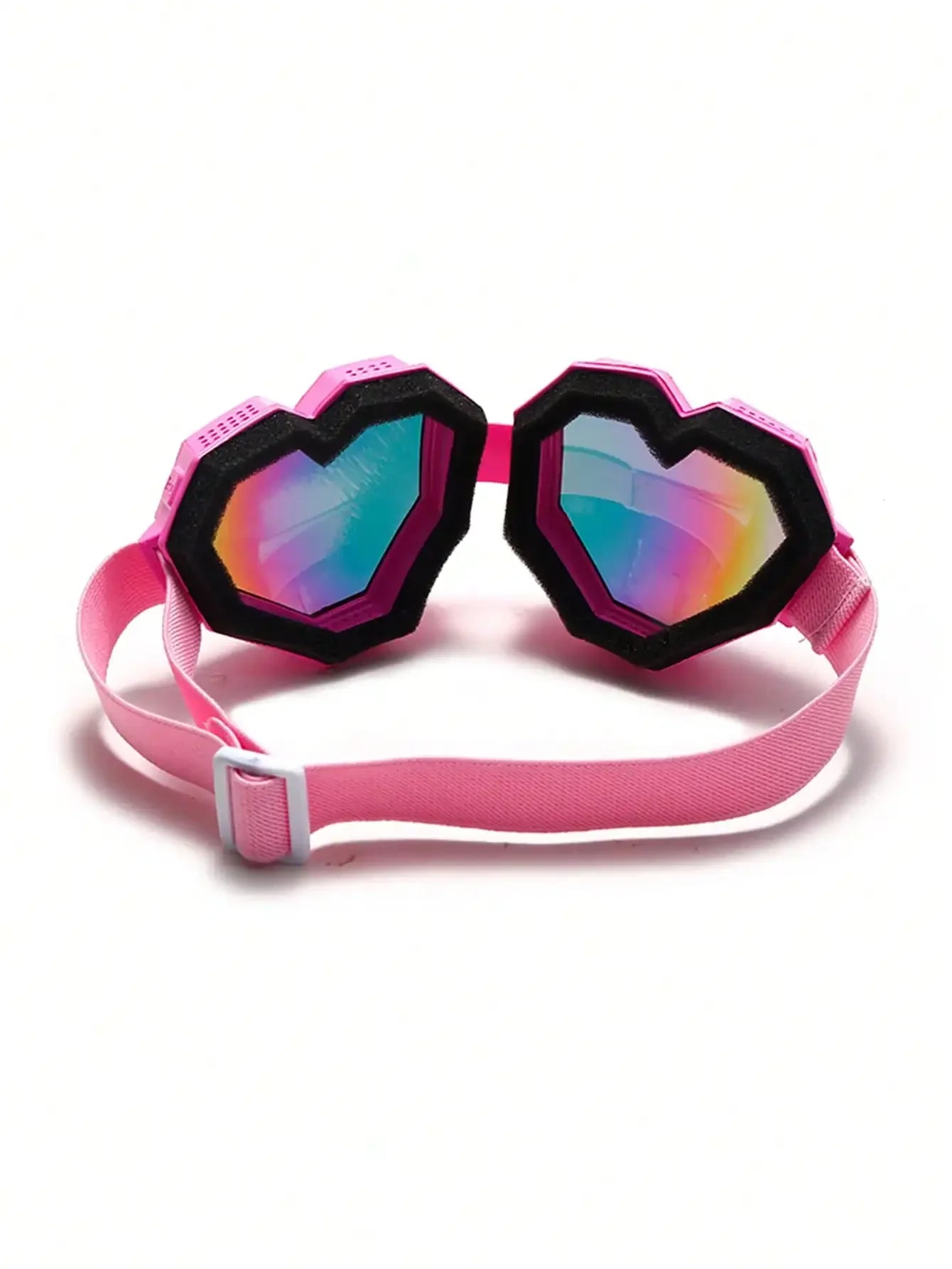 1 Pair Oversized Heart-Shaped Fashion Goggles, Personalized Y2K Goggles Suitable For Sports, Beach Activities, Women's Glasses, Basic Autumn/Winter Outfit, Business Casual, Valentine's Day Gift, Summer Beach Vacation, Outdoor