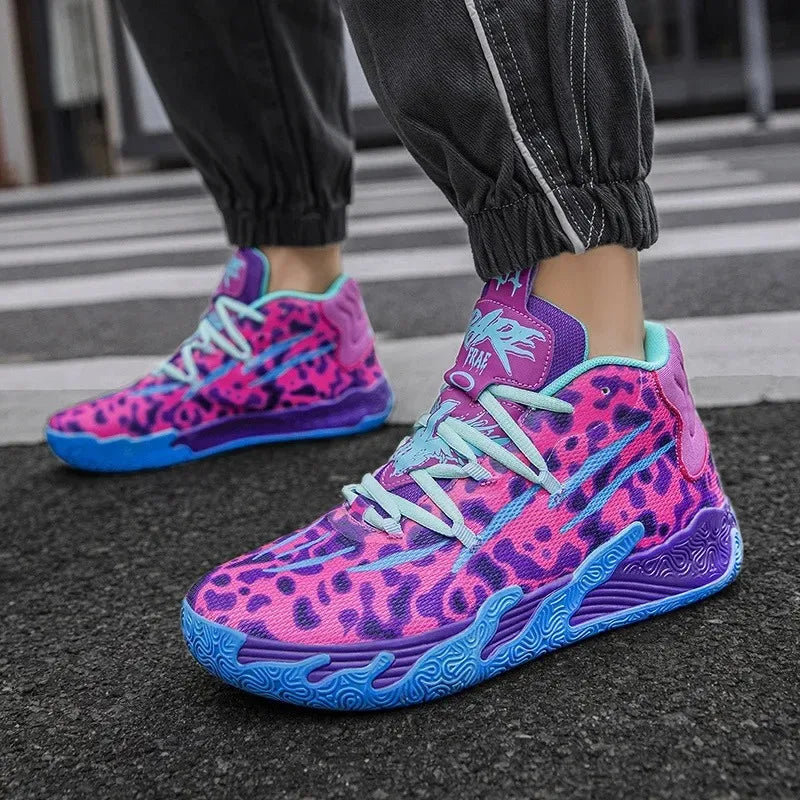 Men's High Top Basketball Shoes Running Sports Outdoor Cement Ground Practical Athletic Footwear