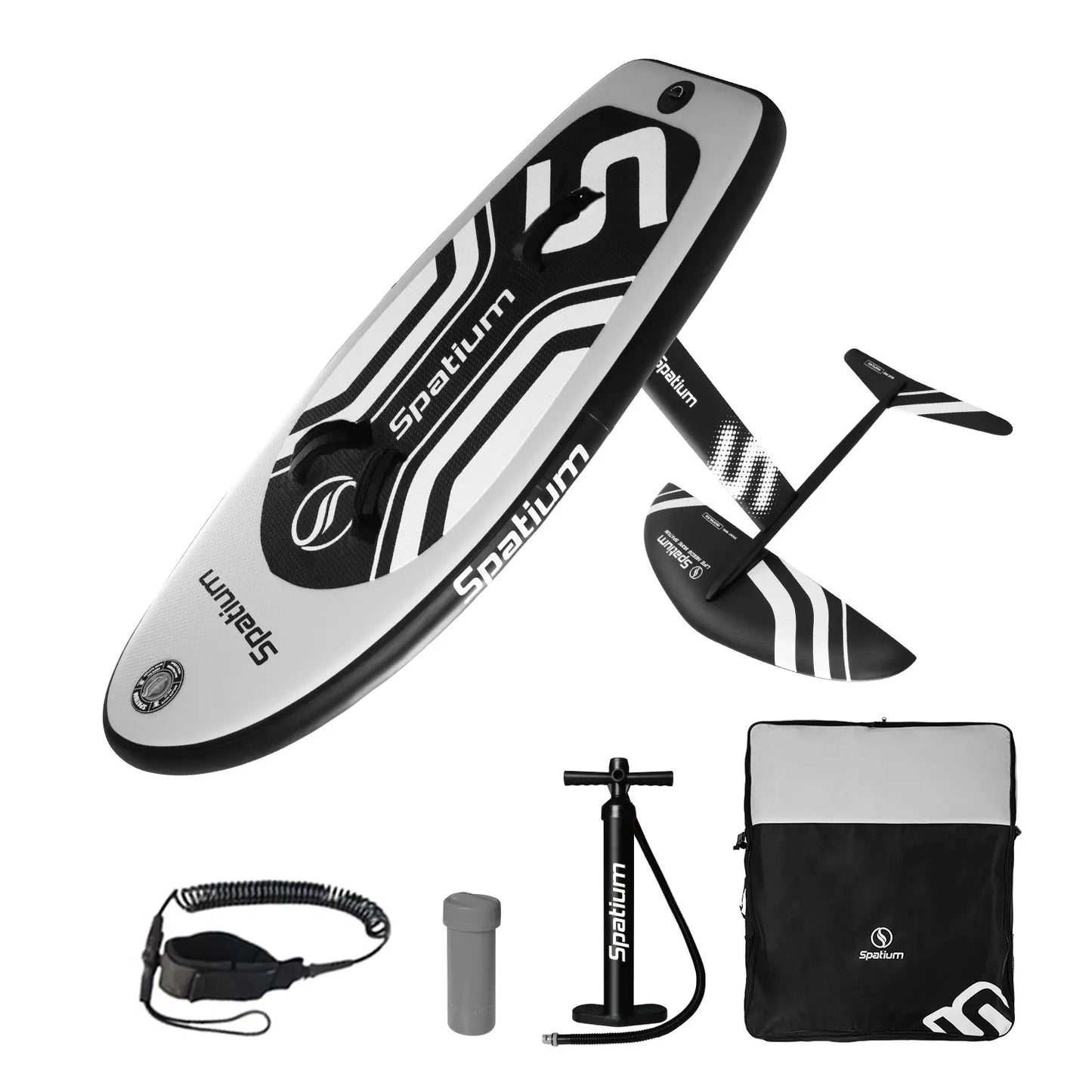 Spatium Hydrofoil Board for Surfing with Hydrofoil Accessories, Fix Kit Wing Foil Board Surf Hydrofoil Surfboard Gray