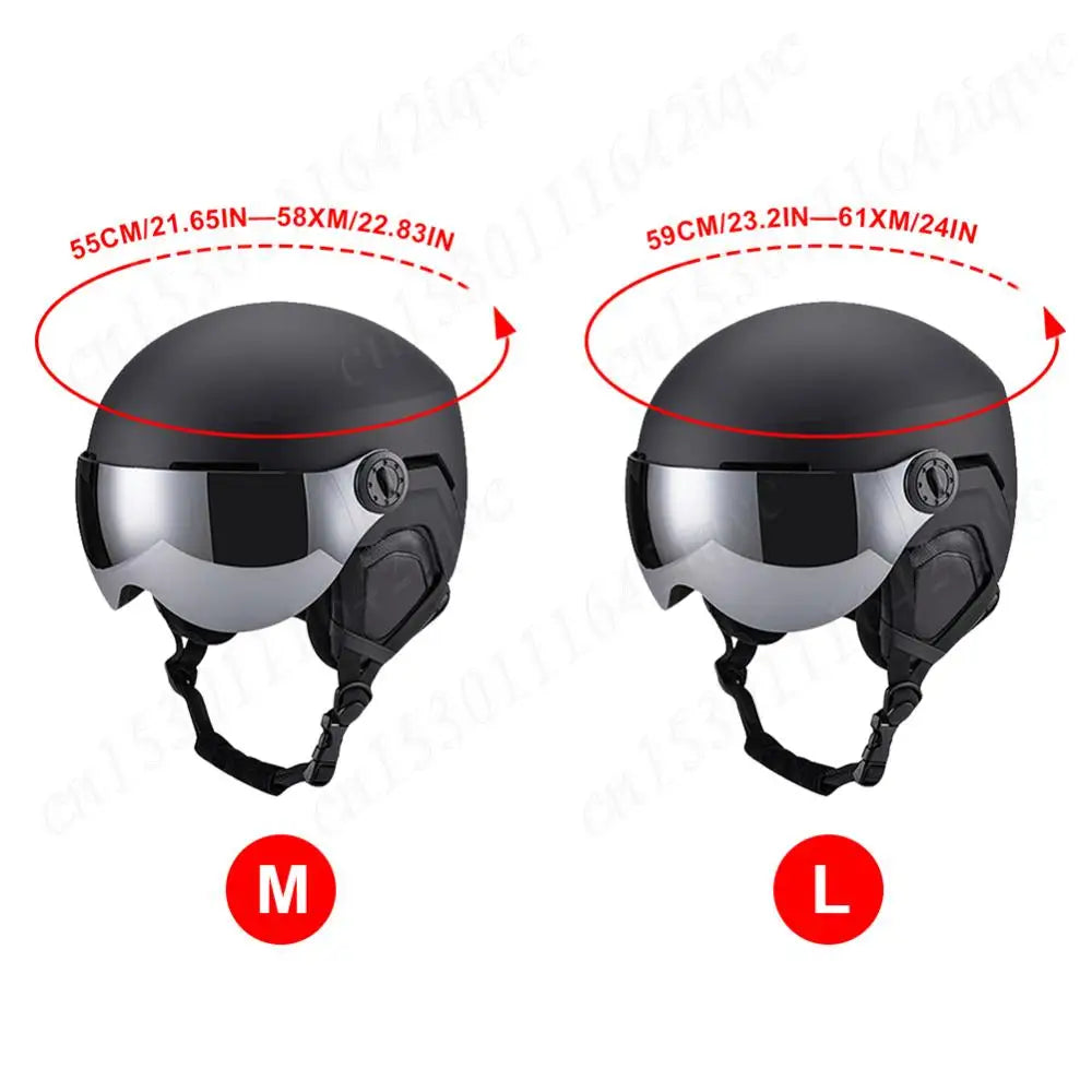 Goggles Skiing Helmet Unisex Snow Helmets Sports Safety Helmet 7 Vents High-Quality Ski Helmet Ski Snowboard Skateboard Helmets
