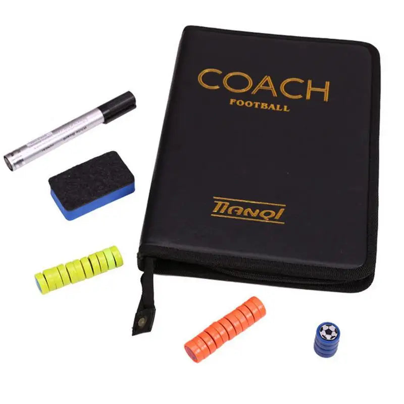Magnetic Soccer Strategy Board Soccer Coaches Strategy Clipboard Double Side Erasable Waterproof Football Skills Training Board