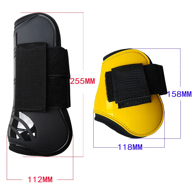 Equestrian supplies Horse shin guards Front Hind Leg Boots Horse Leggings Equine Leg Guard Horse Tendon Protection hoof guards