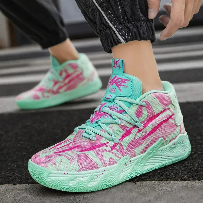 Men's High Top Basketball Shoes Running Sports Outdoor Cement Ground Practical Athletic Footwear